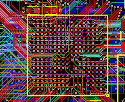 324-pin BGA Component Utilizing 12 Layers