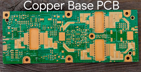 A four-layer PCB with three layers of one-ounce copper with GETEK dielectrics and one of solid 45-oz Cu base.