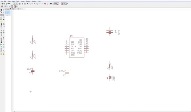 Eagle CAD LED Flasher