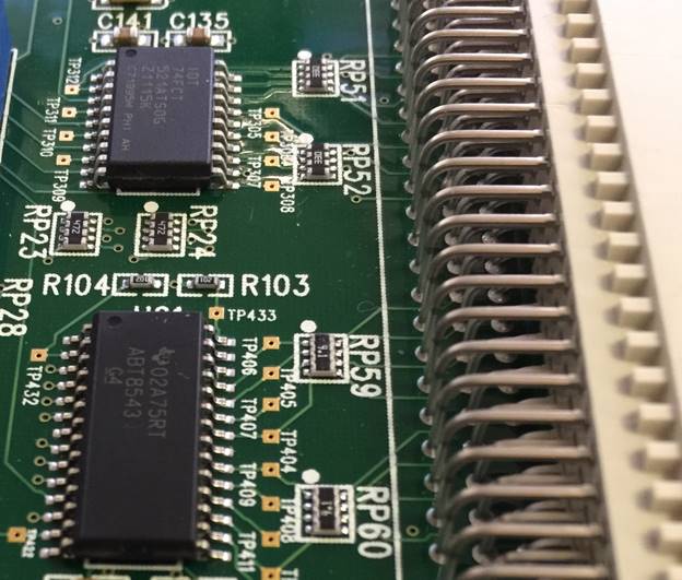 In Line Resistors Before an Off-Board Connection