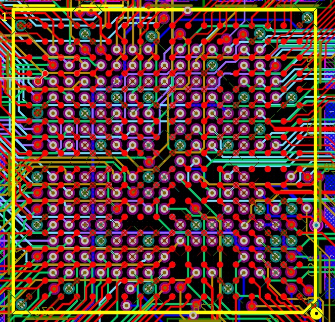 vias under BGA